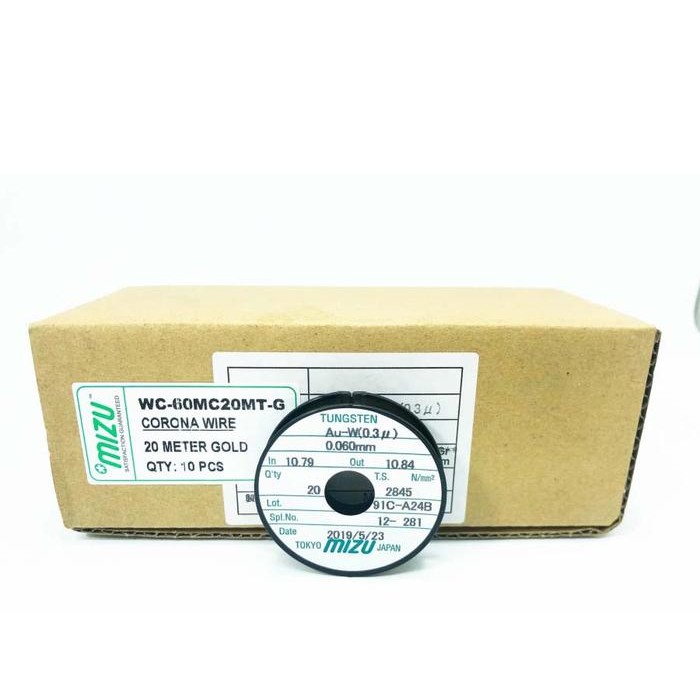 Wayer Mesin Fotocopy / Corona Wire 0.060Mm 20M Gold Mizu