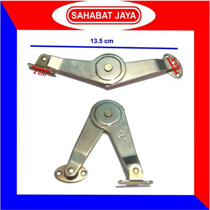 [Expert] Engsel Salon Jendela SES 5"Inch/Sikutan/Lipat Tebal Gold/Chrome/Coklat