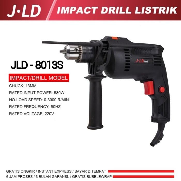 [Expert] Mesin Bor JLD 8013s Impact Drill / Bor Listrik 13mm JLD 8013 Fullset