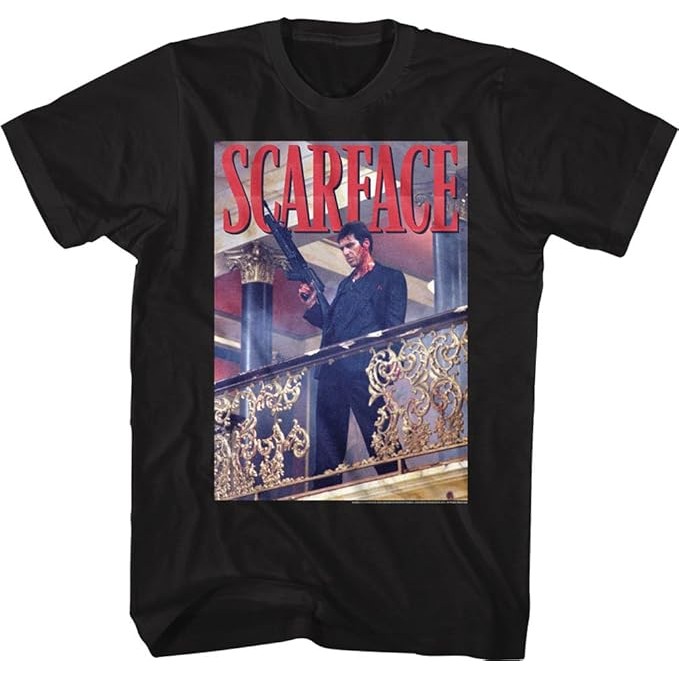 Kaos Scarface Pria Railing Shot