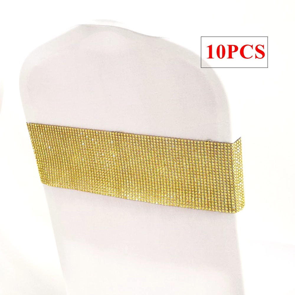 10pcs Sold Sequin Chair Band Buckle Chair Sash Fit On Banquet Chair