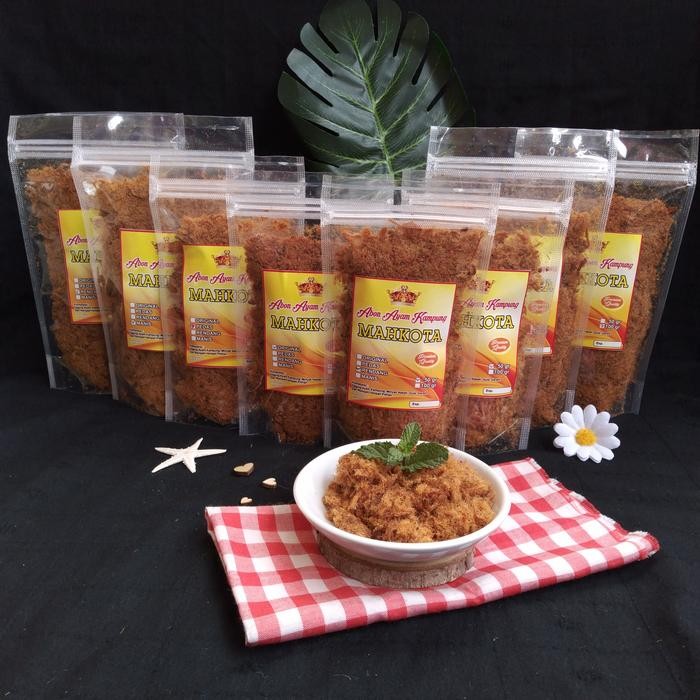 

ABON AYAM KAMPUNG MAHKOTA KUALITAS PREMIUM Tanpa Pengawet & MSG 100grm