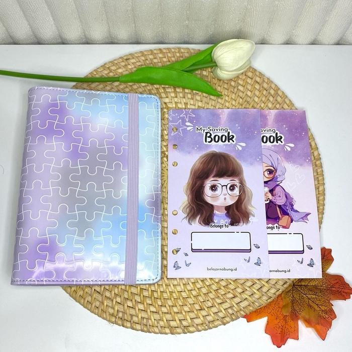 

(10 Ziplock) Paket Lengkap Binder Nabung Kulit Premium Kode 852