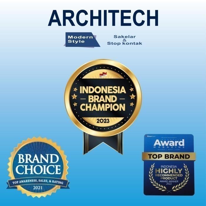 Bagus Saklar / Saklar Listrik / Saklar Mewah / Saklar Modern / Sakelar Lampu Architech Elegante V20