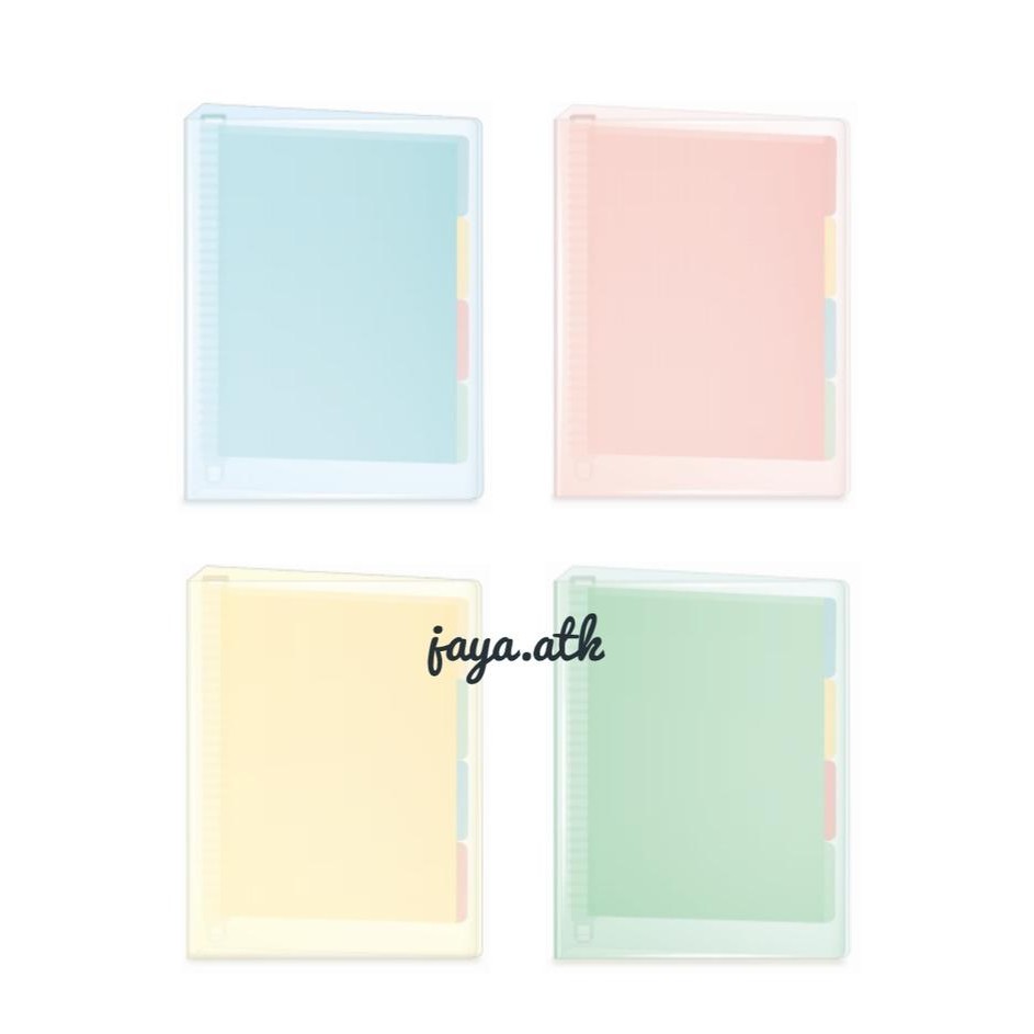 

Map Binder Note Loose Leaf B5 26 Ring Plastik Transparant Clear Qhb560 Kode 986