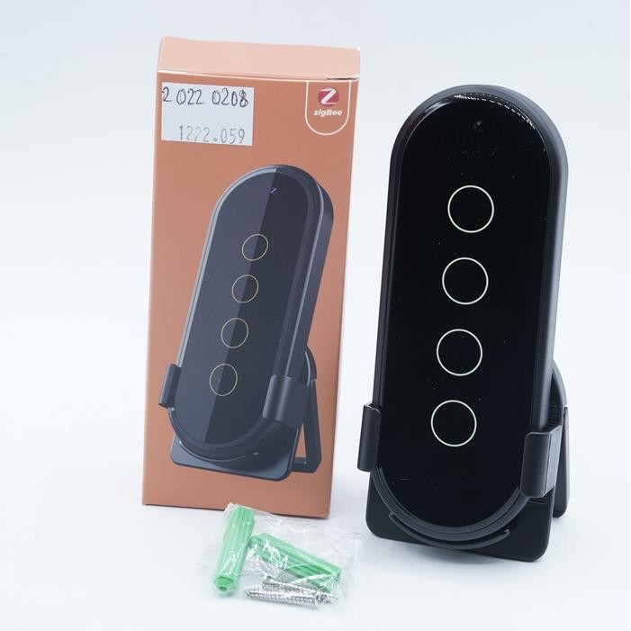 Terbagus Smatrul Black Tuya Zigbee Wireless Smart Home Scene Switch 4 Gang