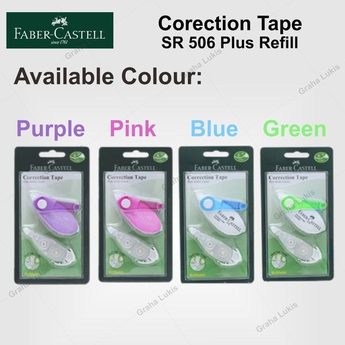 

faber-castell correction tape sr 506 plus refill kode 815