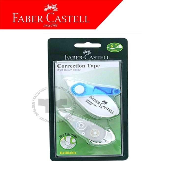 

faber castell correction tape 6m polos sr-506 barrel blue 169451r kode 276