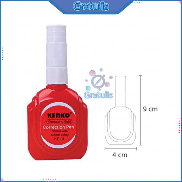 

tip ex cair kenko [ke-01/12 pcs] / correction pen pulpen 1 pak / tape x kertas [1 box] / tip x 1