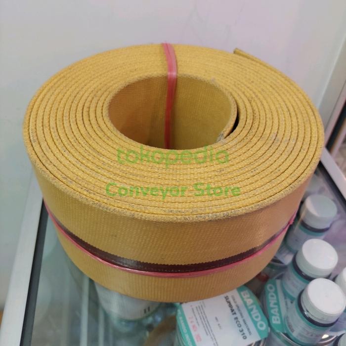 KANVAS CONVEYOR 4 INCH (10.16 CM) X 5 PLY - STRIP MERAH