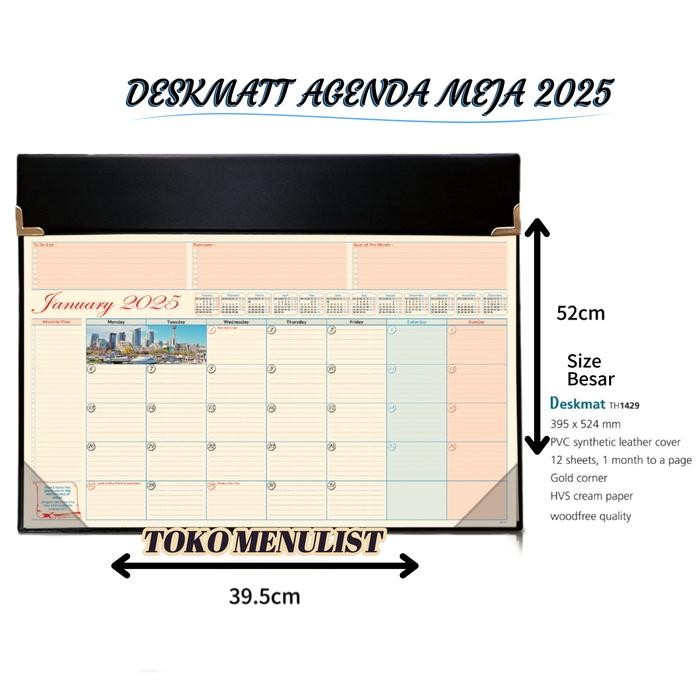

Jurnal Original Agenda 2023 Agenda Meja Deskmatt Th Diary Ukuran Besar Kalender