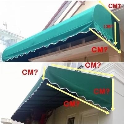 Kanopi awning kain sunbrella custom ukuran dan warna permeter