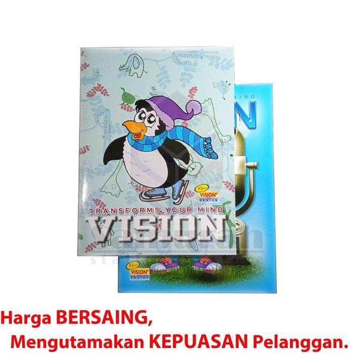 

Buku Tulis Sekolah Vision 58 Lembar / Buku Ukuran Quarto 58Lbr / Buku Tulis Tk Sd Smp Murah 60 Gsm