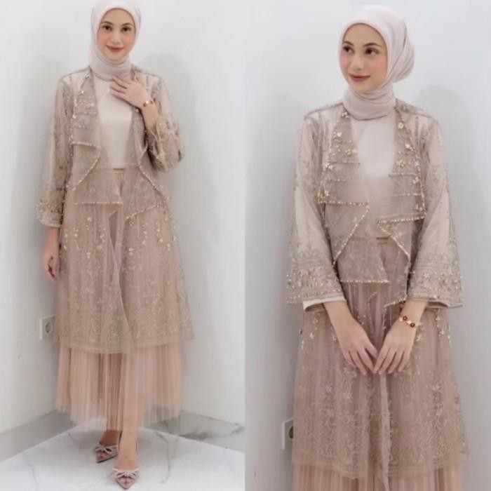 Terbatas INARA DRESS STL Sarah the Label Gas Muslim Dress Kondangan Pesta