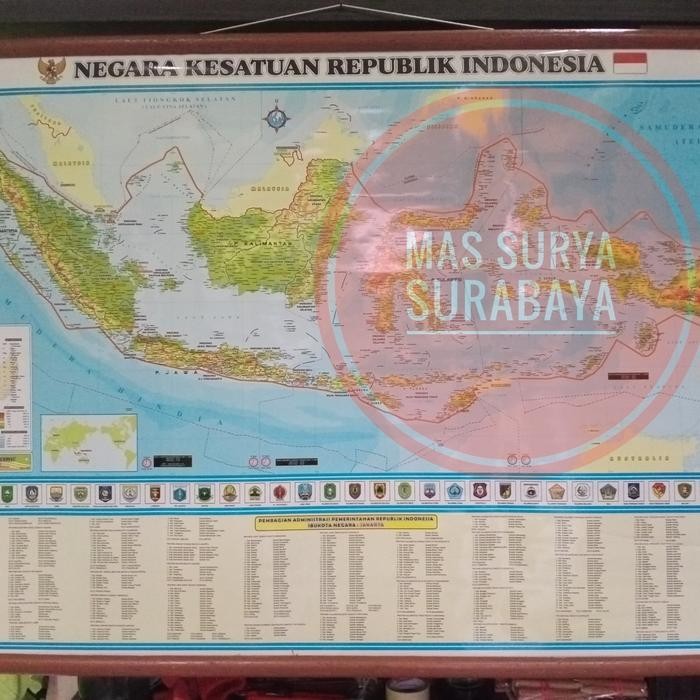 

Ready Peta Bingkai Negara Kesatuan Republik Indonesia 102x72cm