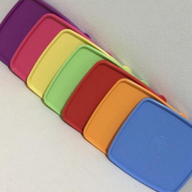 BURUAN,. SALE SEAL SQUARE ROUND TUPPERWARE / TUTUP SQUARE ROUND