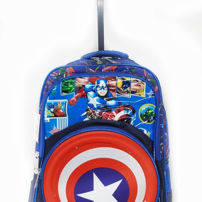 CUCI GUDANG.. TAS TROLLEY LAMPU TAS SEKOLAH SD HARDCASE FROZEN CARS SPIDERMAN