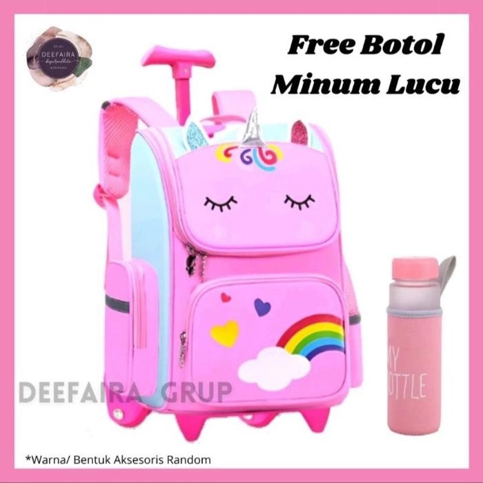 GASS. COD TAS RANSEL TROLI KOPER DORONG SATU PAKET MOTIF GLITTER UNIQ0RRN KUDA PONI TANDUK AWAN