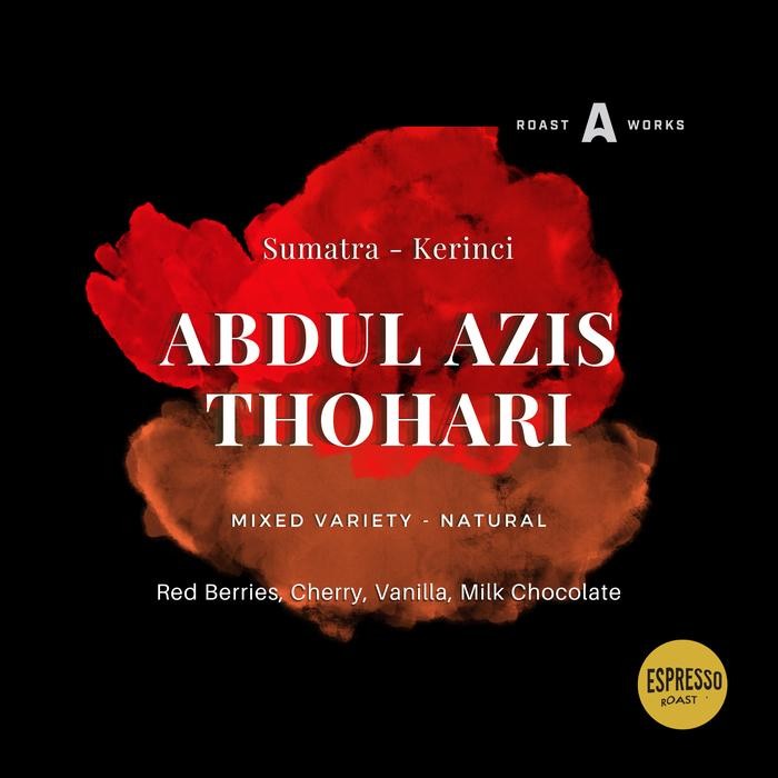 

SUMATRA KERINCI ABDUL AZIS THOHARI MIXED VARIETY NATURAL (ESPRESSO) - A ROASTWORKS - BIJI KOPI