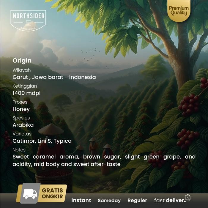 

NORTHSIDER KOPI ARABIKA TANEUH SUNDA GULALI HONEY COFFEE