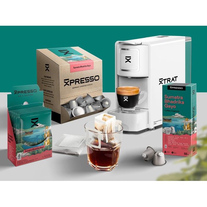 

XPRESSO KOPI KAPSUL - SUMATRA BHADRIKA GAYO - NESPRESSO COFFEE CAPSULES COMPATIBLE