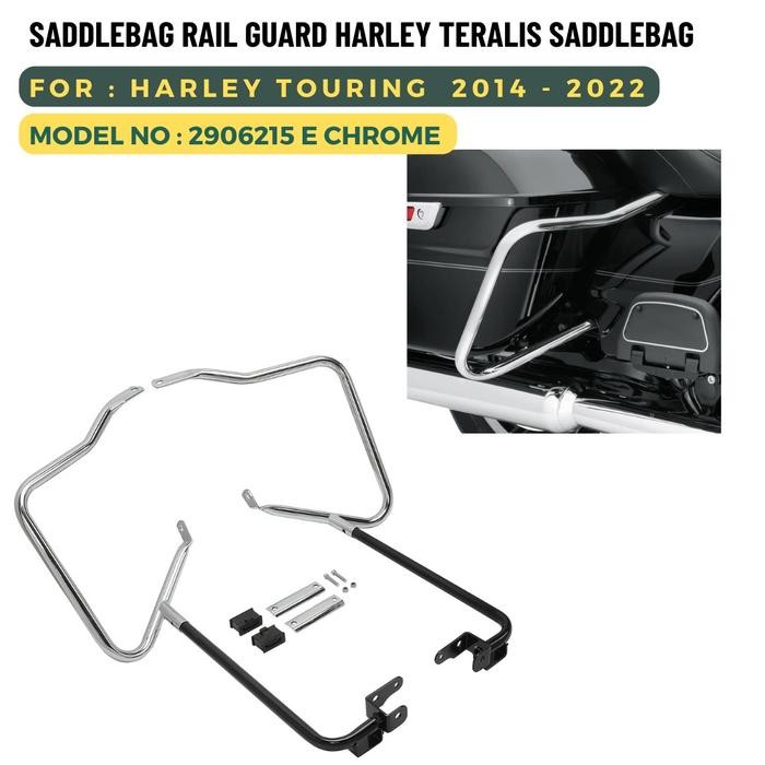 

Terlaris Saddlebag Guard Rail Teralis Harley Touring 2014-2023 2906215