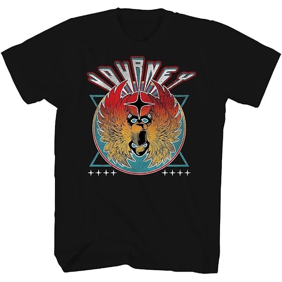 Kaos Logo Bintang Journey Pria Hitam