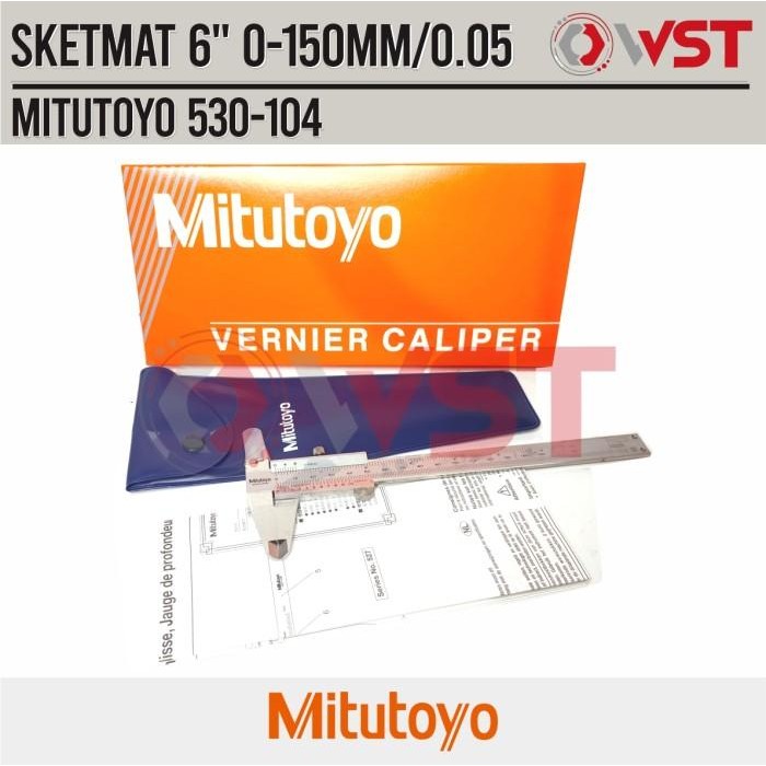 [Allthebest] Mitutoyo Sketmat / Jangka Sorong 6"