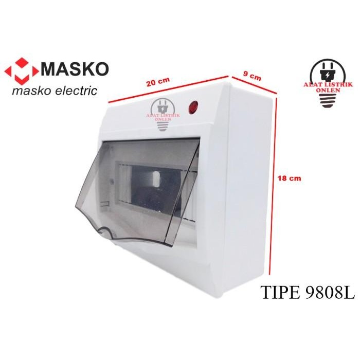 [Allthebest] BOX MCB 8 GROUP + LAMPU MASKO 9808L / RUMAH INBOW / OUTBOW IB /OB