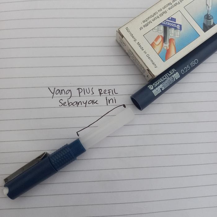 

STAEDTLER 700 Pen Rapido Marsmatic Made in GERMANY ASLI 0,25 Plus Reffil Hitam Lihat Foto Terakhir