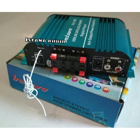 Paling Baik Power Amplifier Mobil Betavo Ma500 4 Channel Usb - Sd Card - Fm Radio