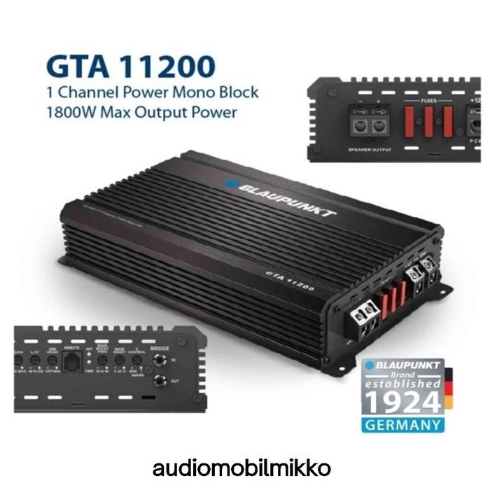 Menarik Power Monoblock Blaupunkt 1 Channel Gtagk 11200 - Power 1 Channel Monoblock Blaupunkt Gta