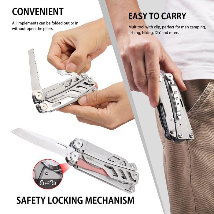 huohou nextool Folding 15in1 knife - Pisau Lipat Multifungsi