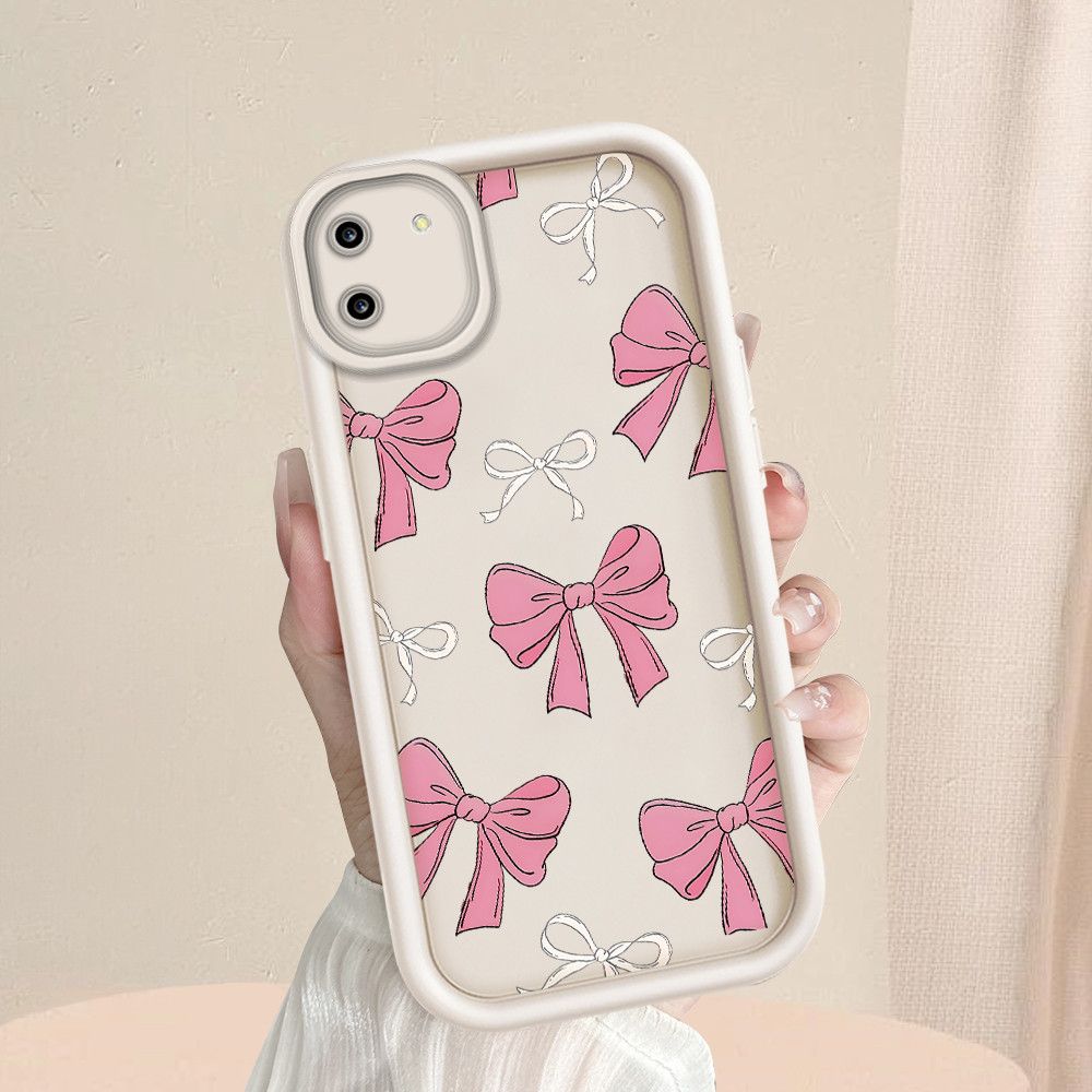 Realme C11 2020 Softcase Hp Kesing Casing Soft Phone Case Kartun Cute Pink Bow 0022 TY SS15