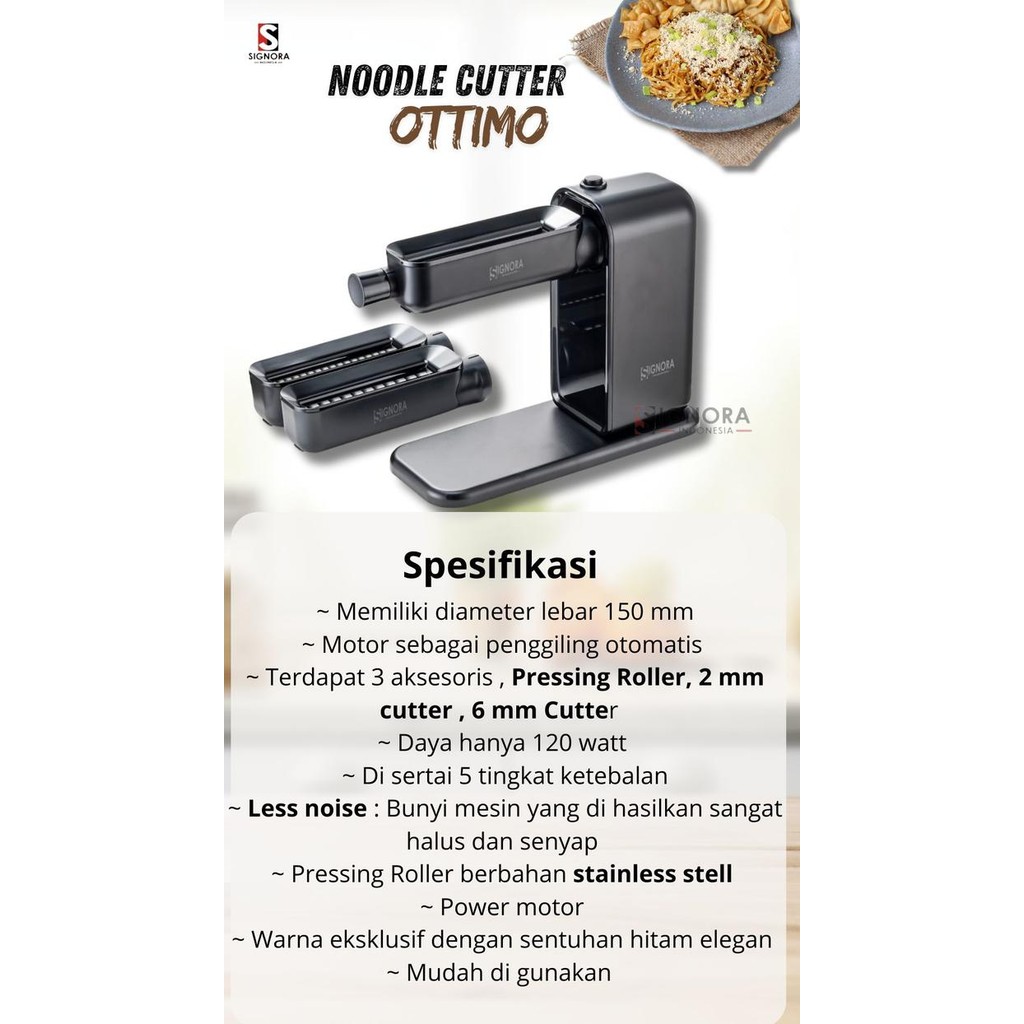 Noodle Cutting Ottimo Signora / Noodle Maker Signora