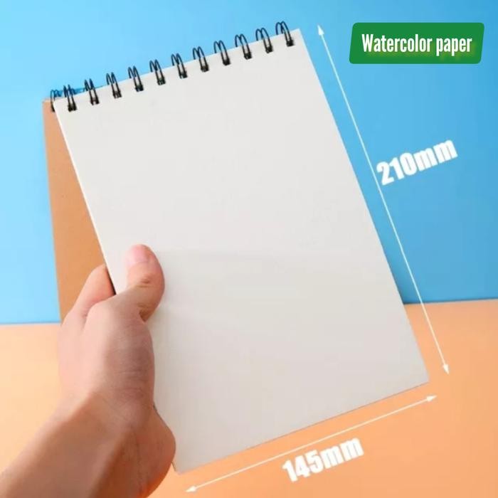 

Watercolor paper kertas cat air etchbook ring spiral 250 gsm A5,A6