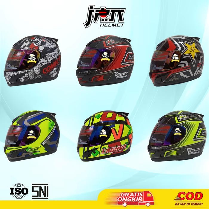 HELM JPN TANDUK JPN FULL FACE HELM FULL FACE MURAH HELM JPN MURAH SNI