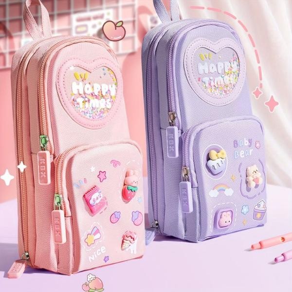 

RSM Tempat Pensil Lucu Kotak Pensil Serbaguna 6 Layers 3D 3 Resleting