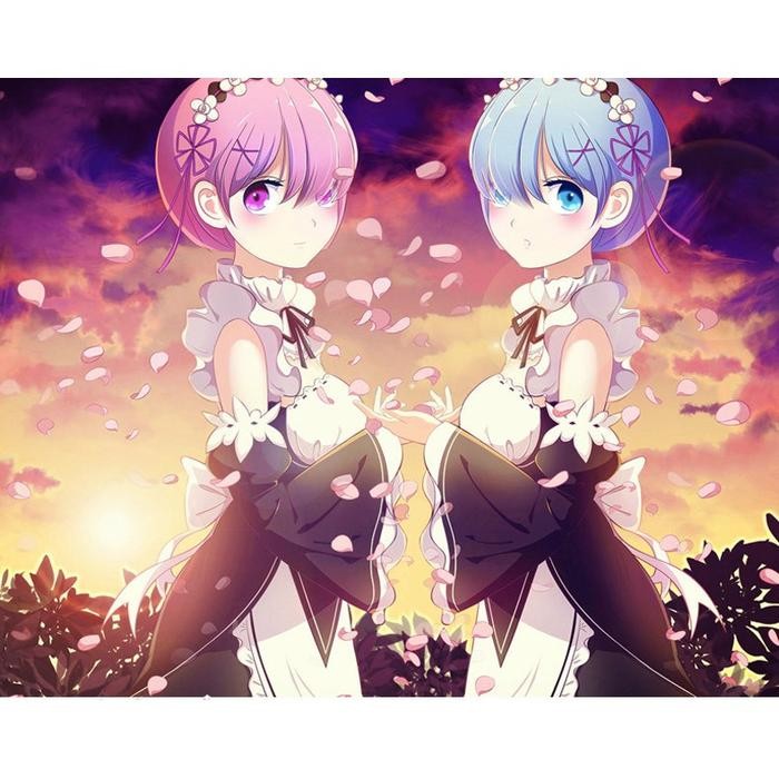 CC-66 dress re:zero ram rem maid costume cosplay kostum re zero