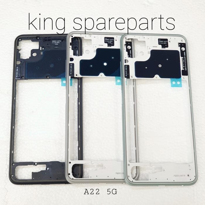 BEZZEL BAZEL BEZEL TULANG MESIN TENGAH SAMSUNG GALAXY A22 5G A226