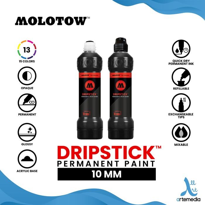 

Molotow Dripstick Permanent Acrylic Paint 10mm Dripink Bullet