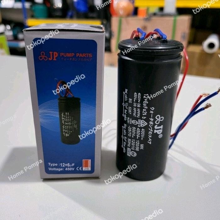 Murah.. Kapasitor Mesin Cuci 6+12Uf Capasitor Jp