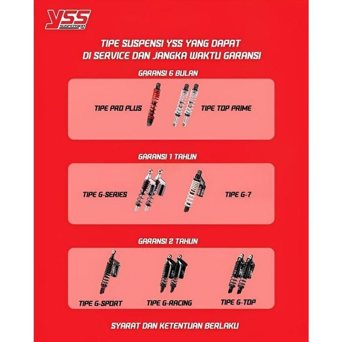 Shockbreaker Yss G Sport Smooth Black Series Honda Adv 160 Gratis Ongkir