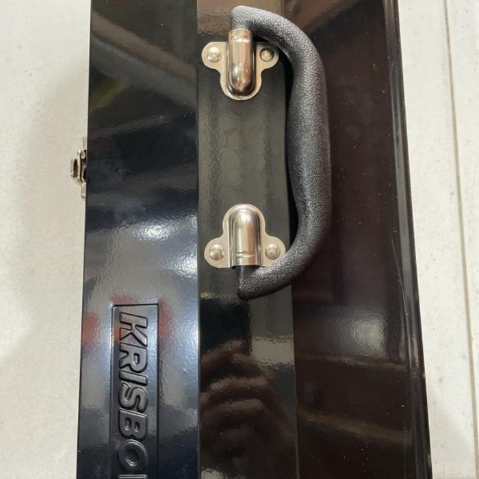 Steel Tool Box 42X17.5X14 Cm Krisbow Kw0100810 Toolbox Besi Red Merah