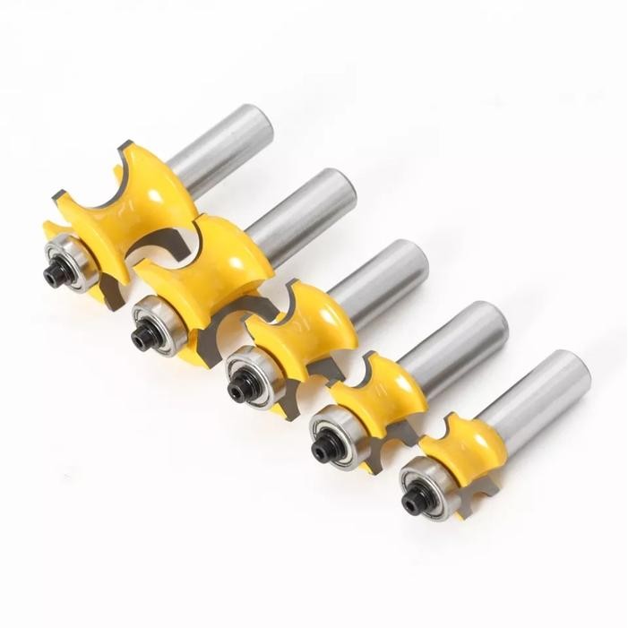 Mata Profil Router Molding Bullnose Setengah Lingkaran Shank 1/2