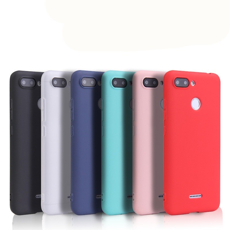 For Xiaomi Redmi 6 6A Case Xiaomi Redmi 6 6A 5.45"In  Matte Tpu Silicone Phone Cover Cases
