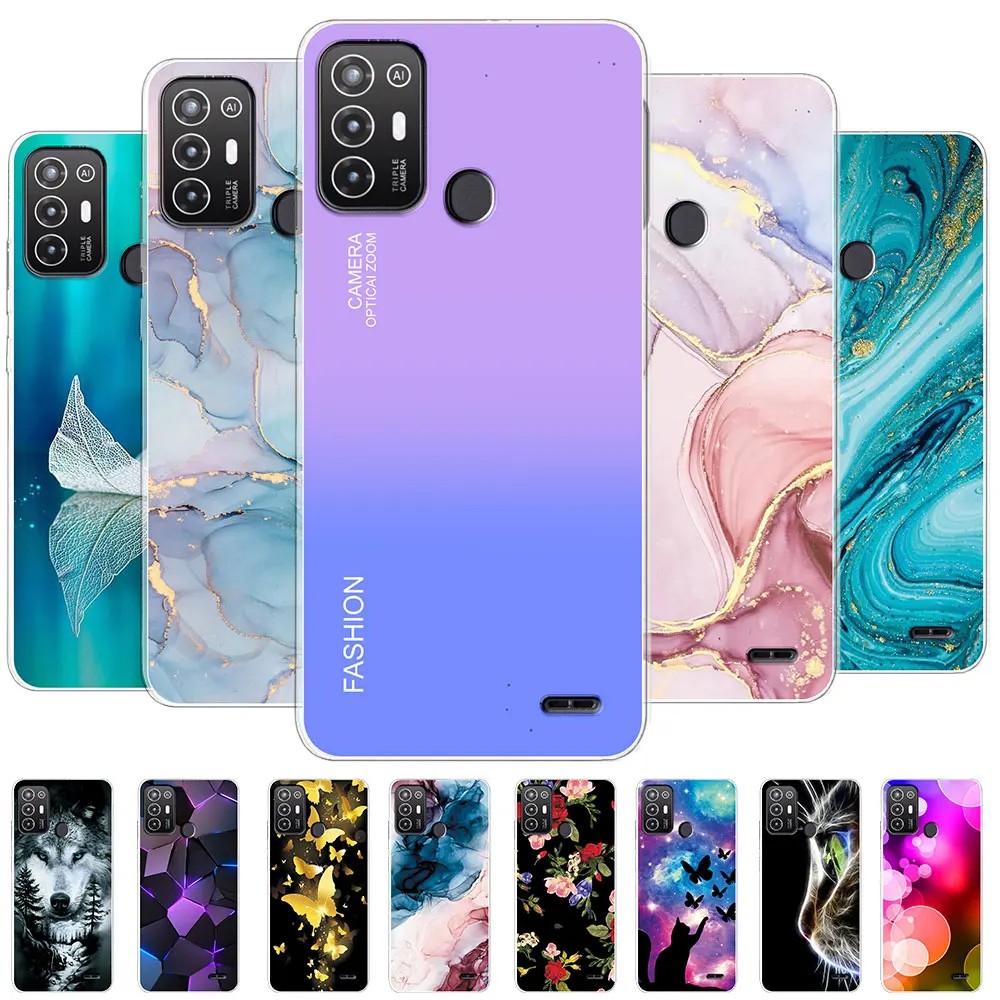 For Zte Blade A52 Case For Zte Blade A52 6.52" Cover Silicone Soft Tpu Fundas Phone Case For Zte