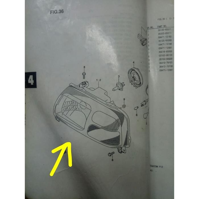 Headlamp Suzuki Escudo 2.0