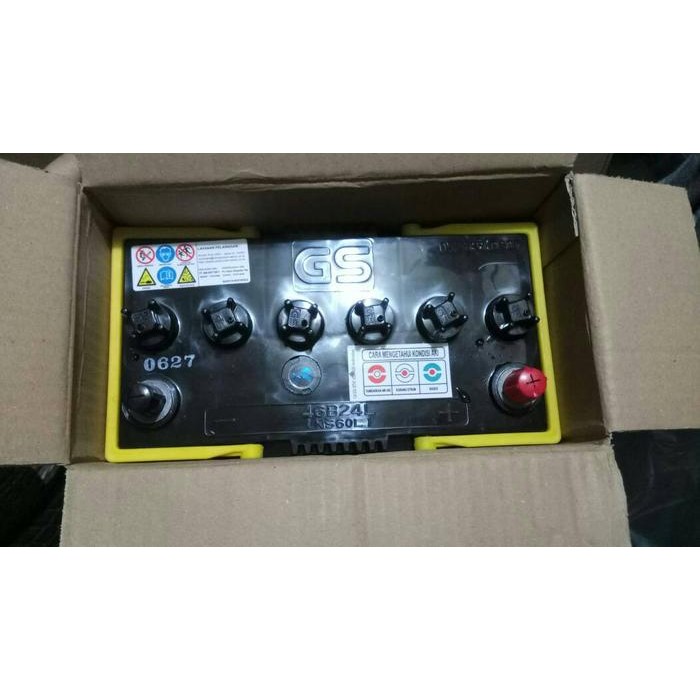 Aki Gs 12V Ns60L 45Ah(45Amper) Hybrid Astra Otoparts.