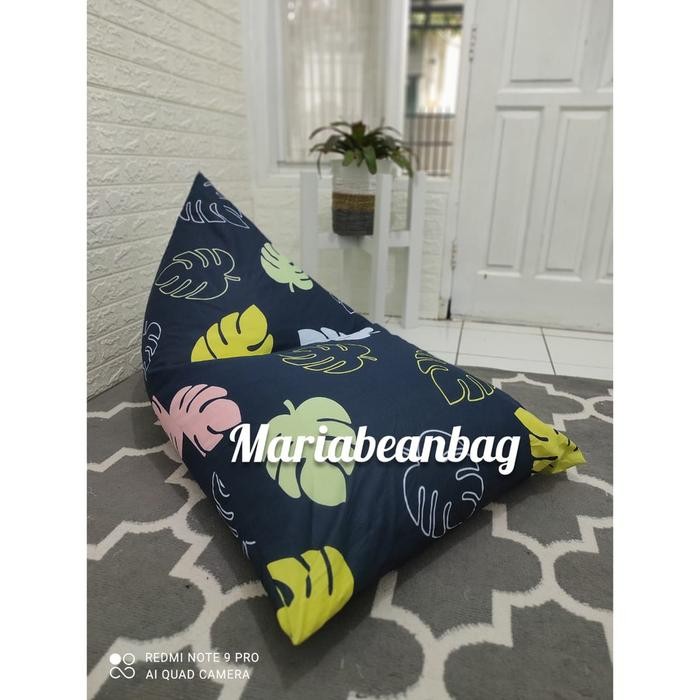bantal cafe bean bag jumbo dewasa segitiga bantal santai Bean bag